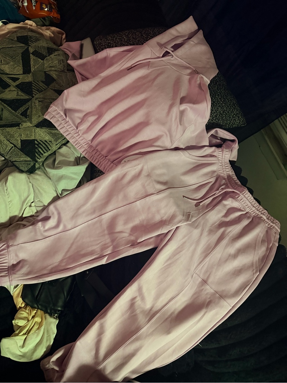 Women's lavender Jogger set — Relaxed Track Pants and hoodie